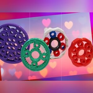 3D Printed Large Colorful Fidget Gear
